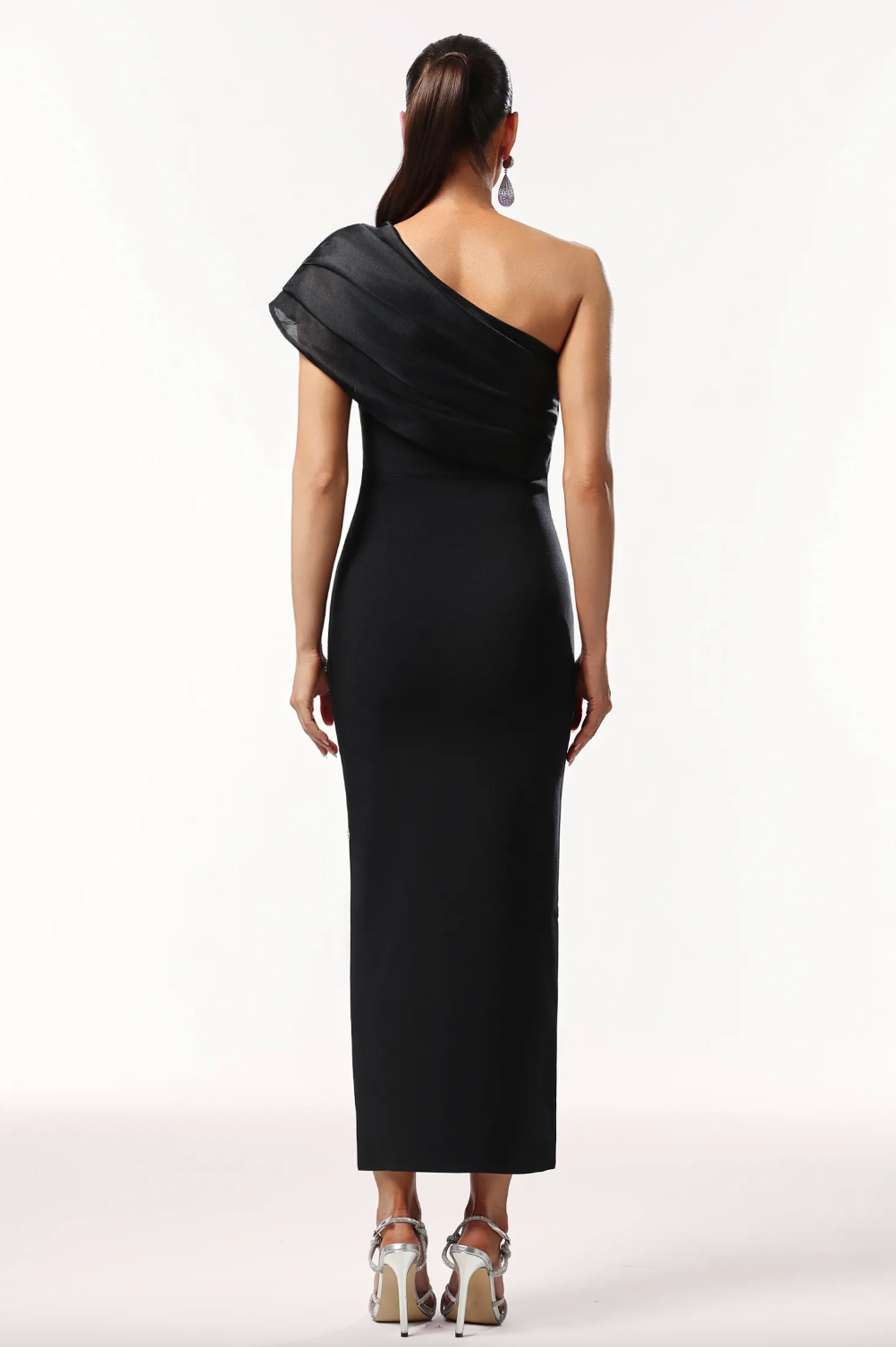 "Diliana" One Shoulder Embellished Bandage Dress